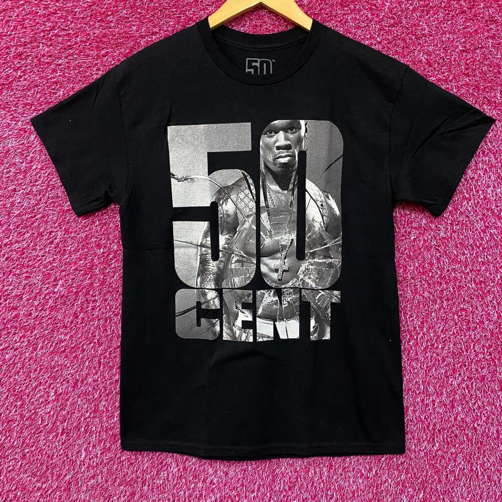 50 Cent Get Rich or Die Tryin' Graphic Design T-Shirt Medium